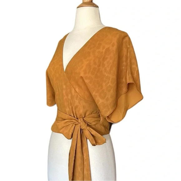 Anthropologie CURRENT AIR Mindy Dolman Kimono Sleeve Wrap Blouse Size XS NWOT - Picture 10 of 15